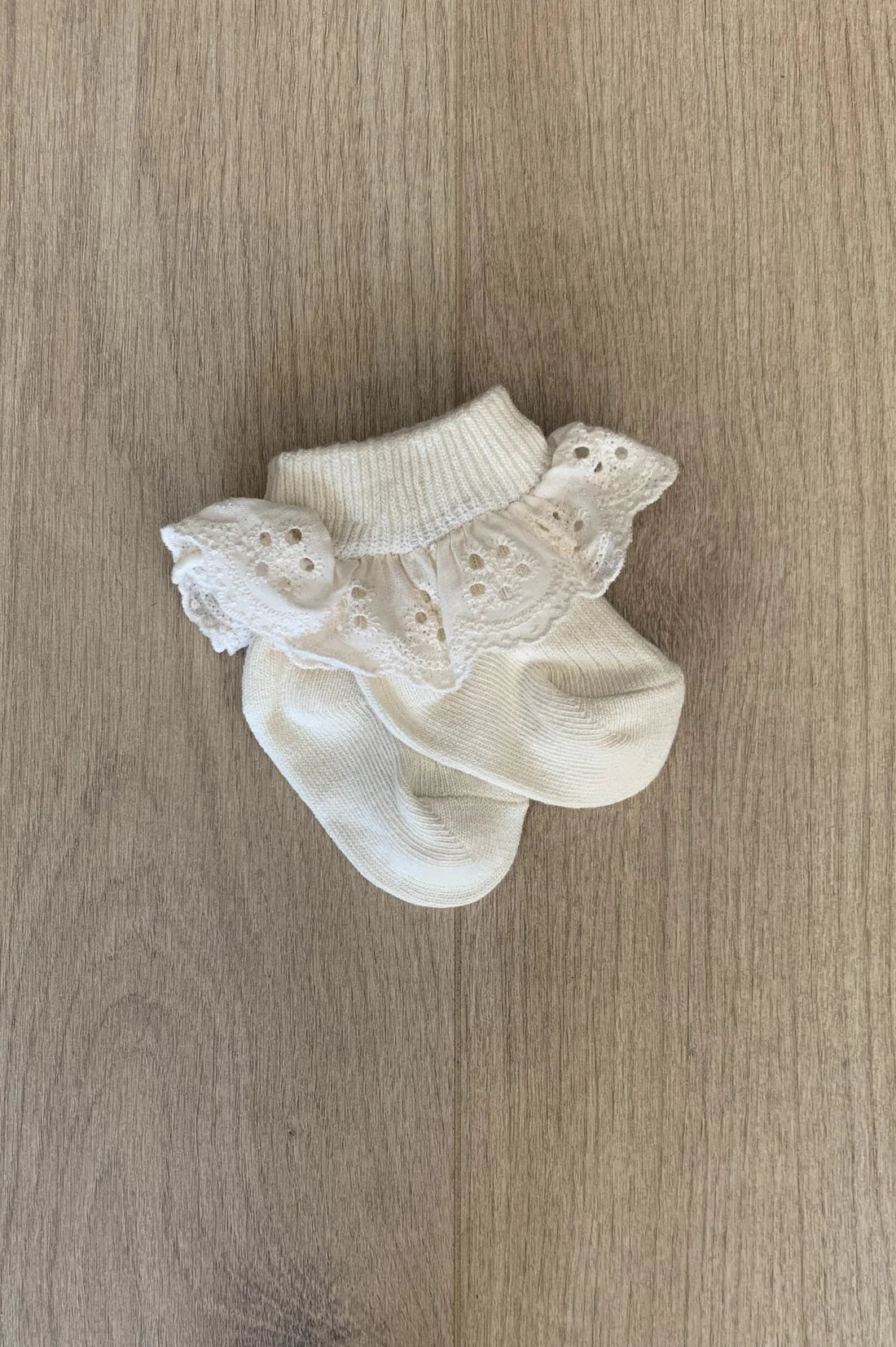 Jamie Kay Frill Ankle Socks Milk