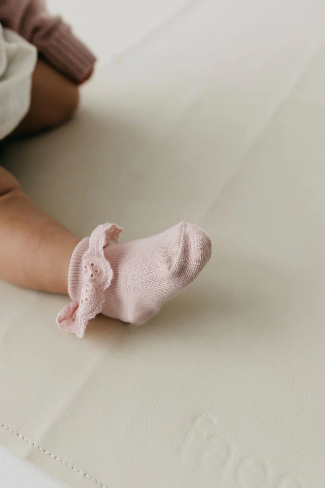 Jamie Kay Frill Ankle Socks Milk