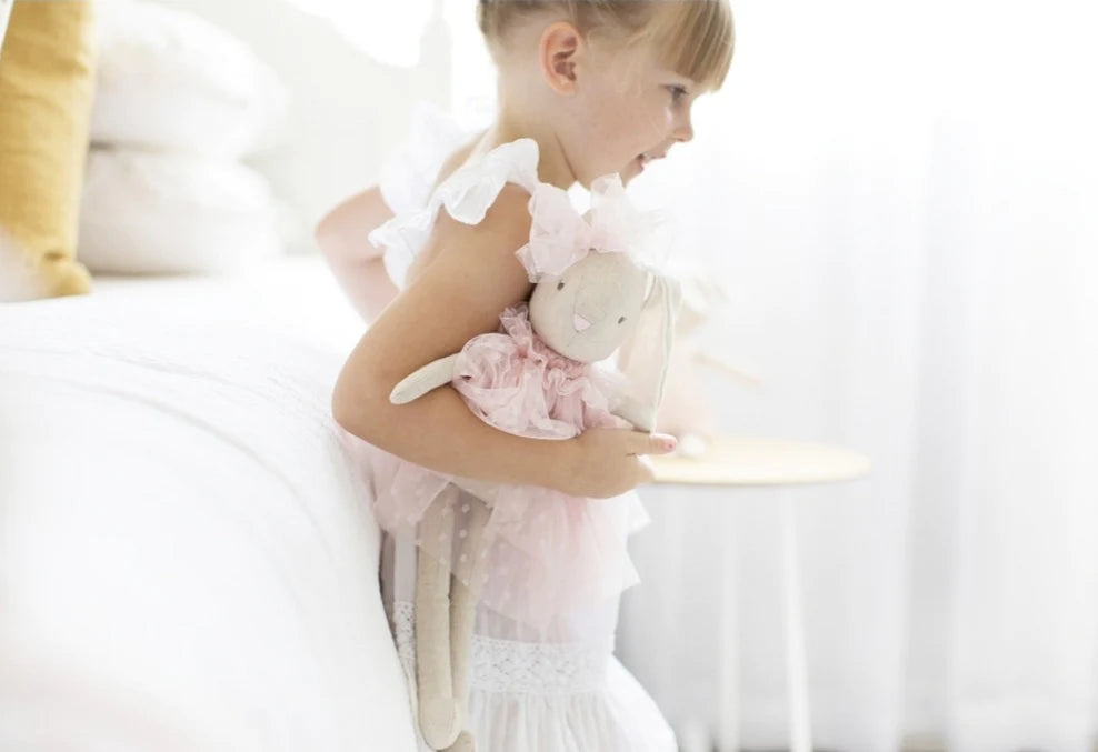 Alimrose Baby Bea Bunny Doll Pink
