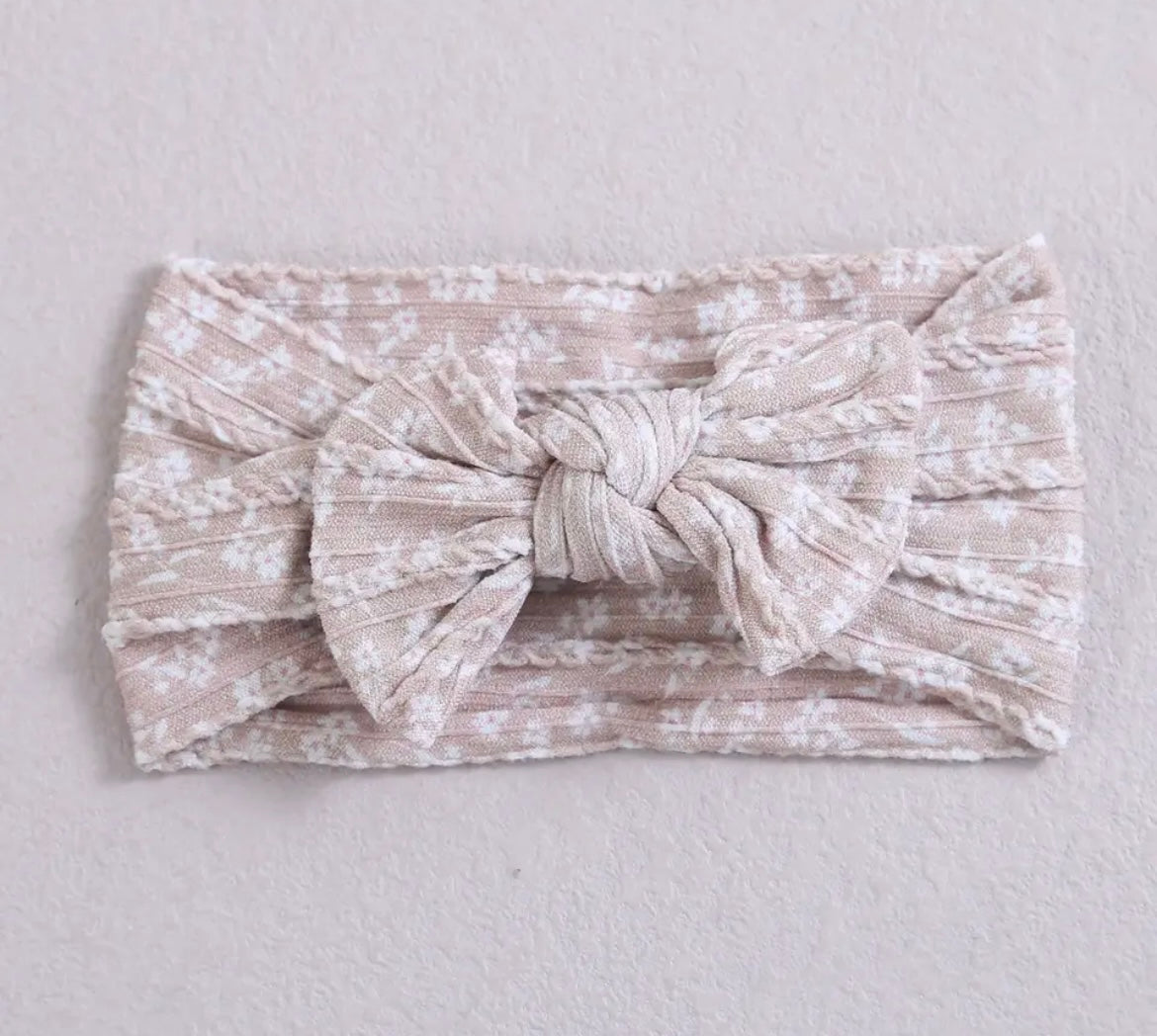 Topknot Bow Headband – Various Colours