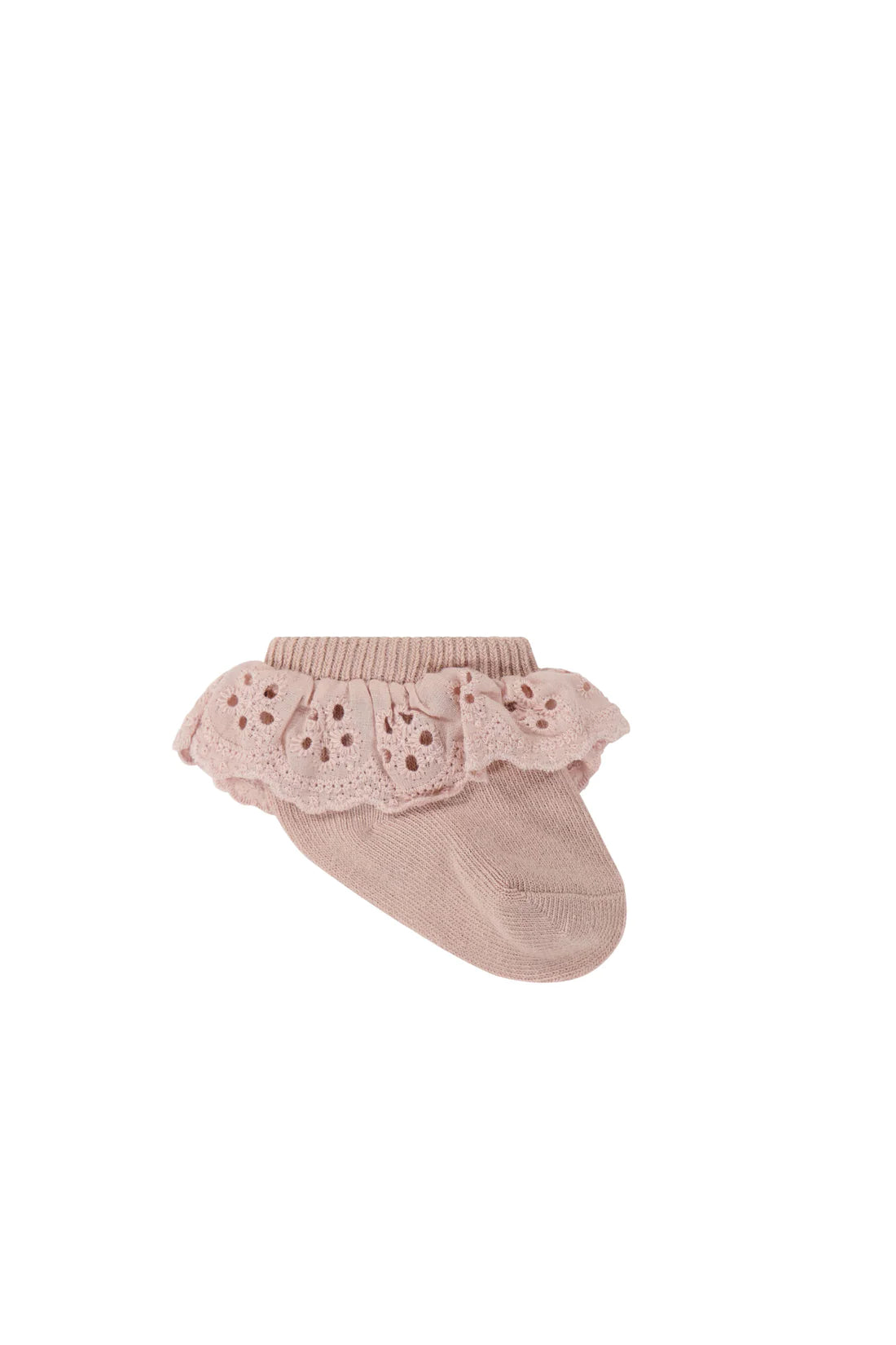 Jamie Kay Frill Ankle Socks Milk