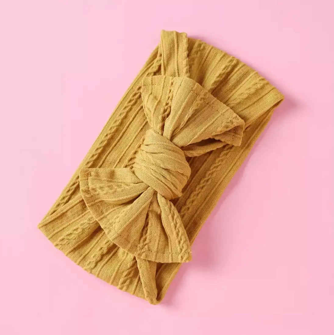 Topknot Bow Headband – Various Colours
