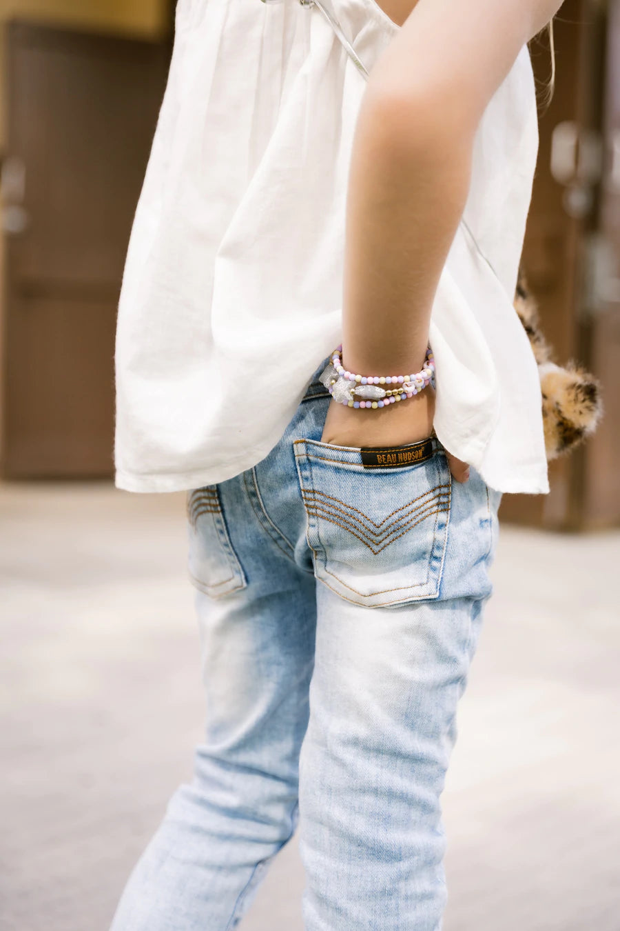 Beau Hudson Blue Distressed Denim Jeg Jeans