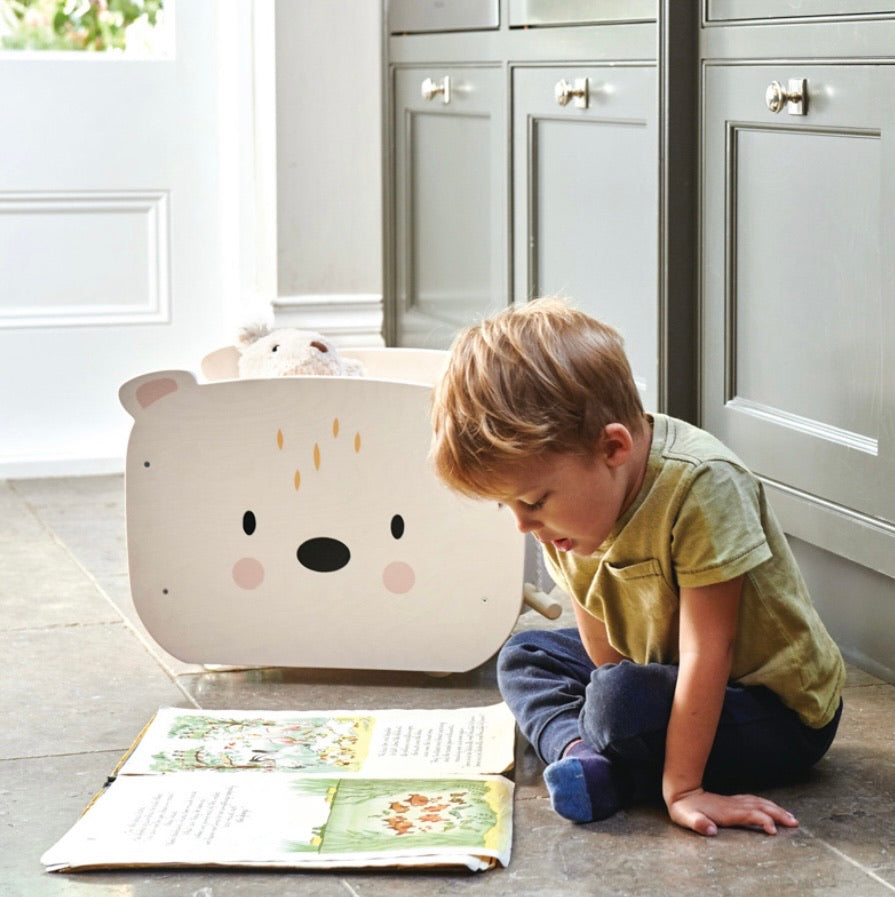 Pull Along Bear Cart