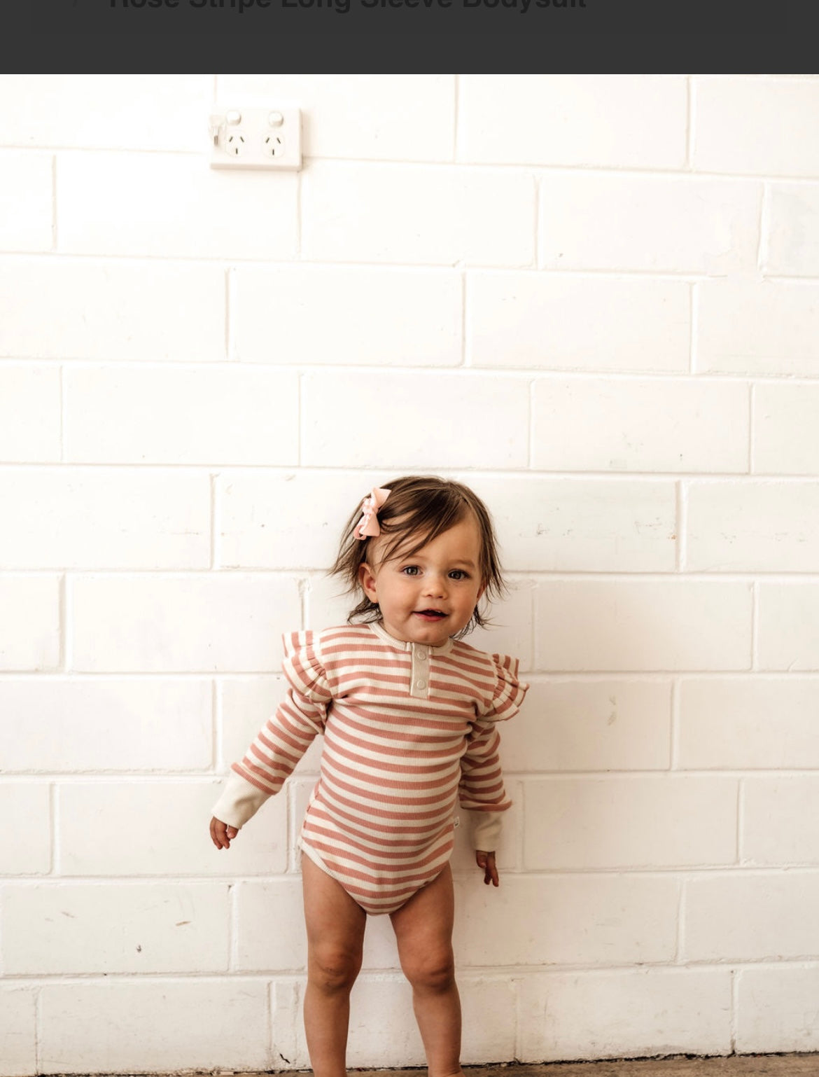 Snuggle Hunny Rose Stripe Long Sleeve Bodysuit