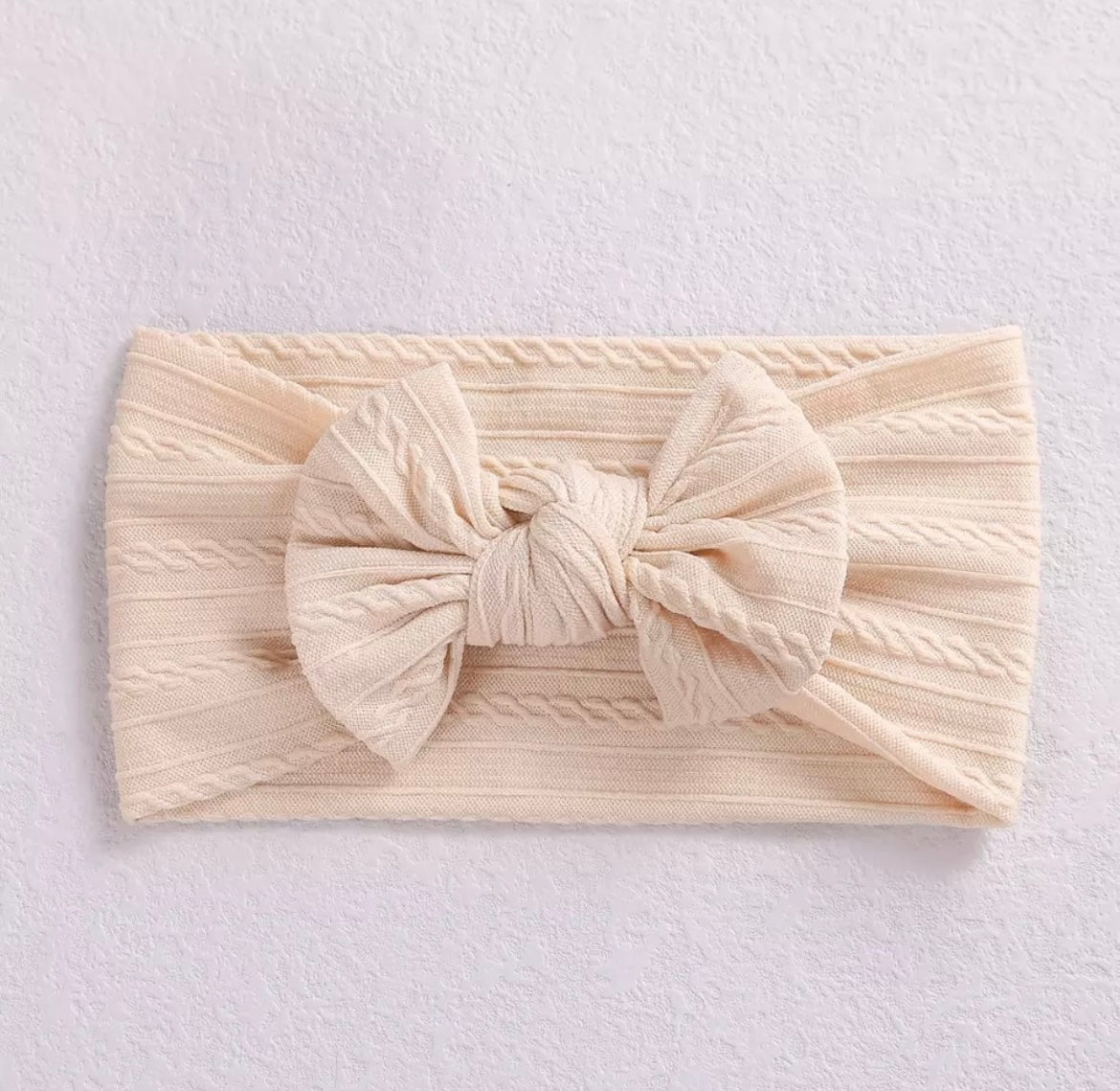 Topknot Bow Headband – Various Colours