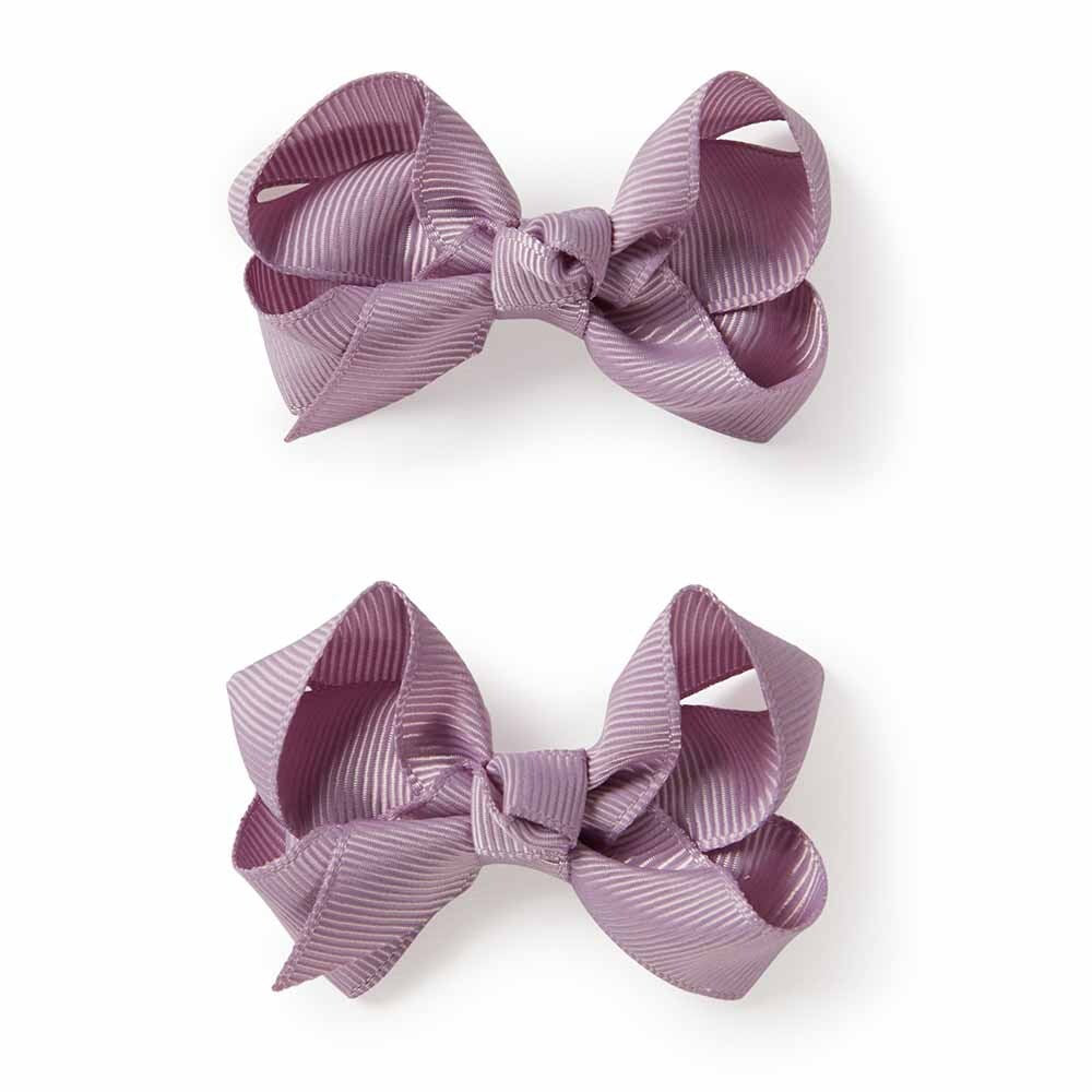 Snuggle Hunny Lilac Piggy Tail Hair Clip Bows