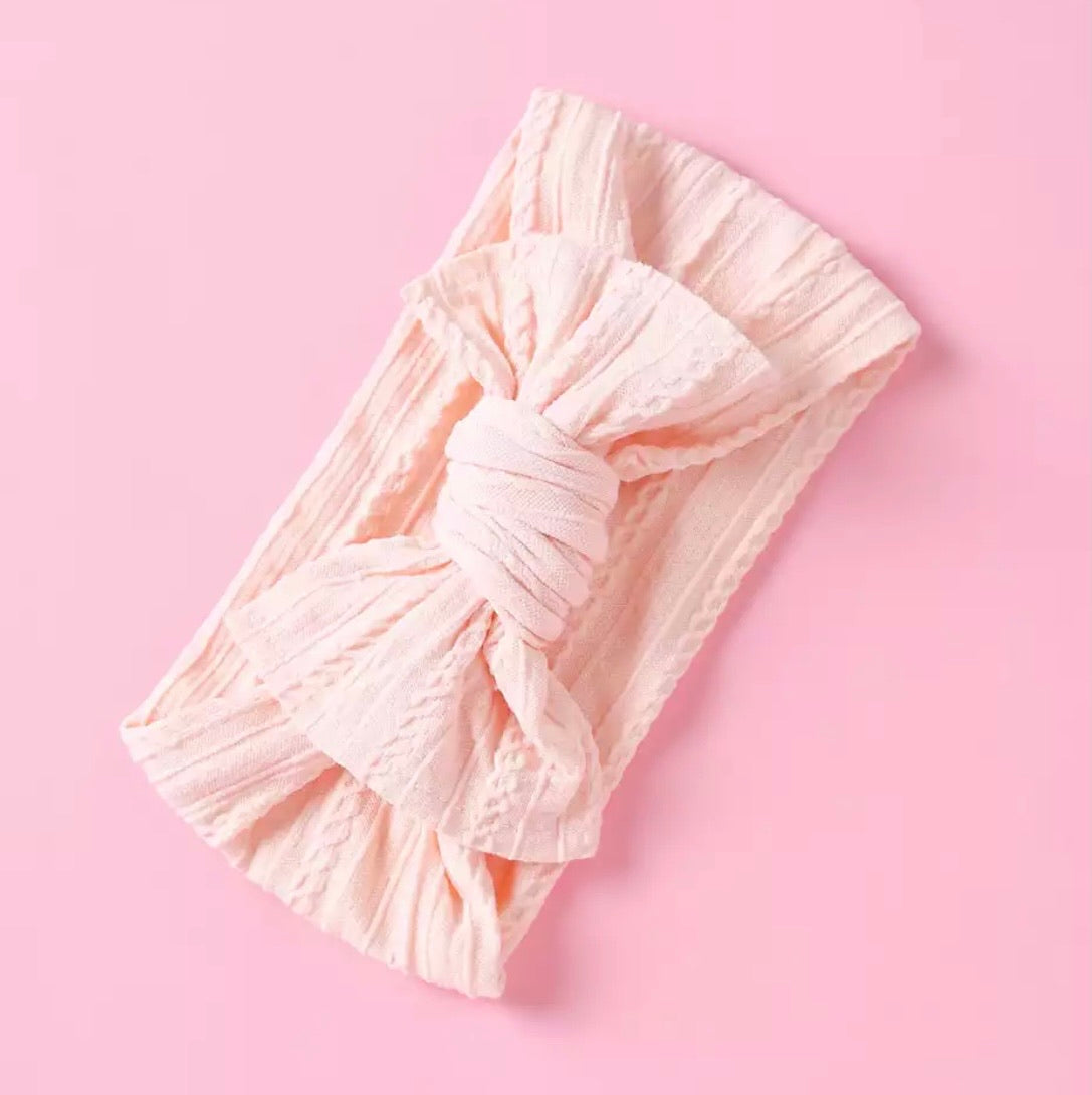 Topknot Bow Headband – Various Colours