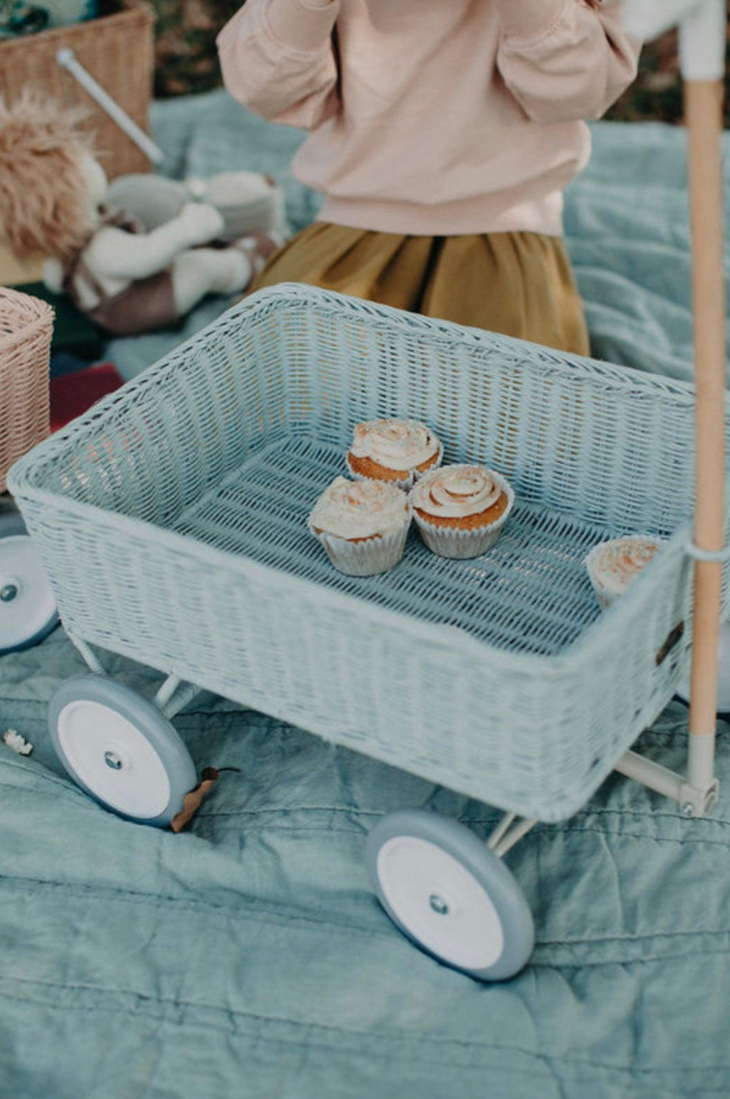 Olli Ella Wonder Wagon Vintage Blue