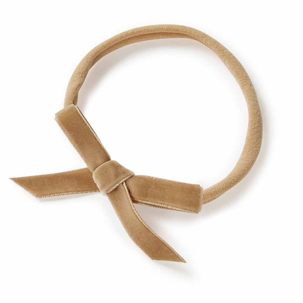 Snuggle Hunny Velvet Hair Bow Headband – Various Colours