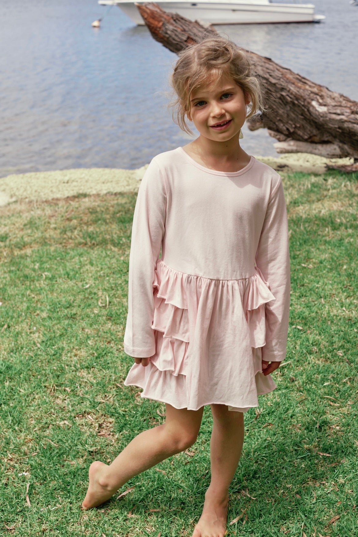 Alex & Ant Florence Bustle Dress Baby Pink