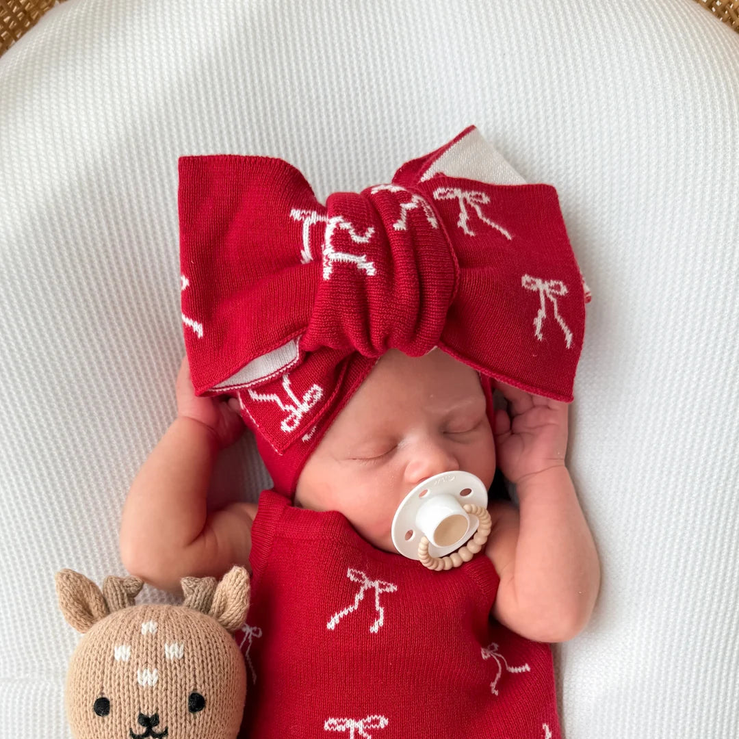 Little & Fern Knit Summer Set Rudolph Bows PRE-ORDER