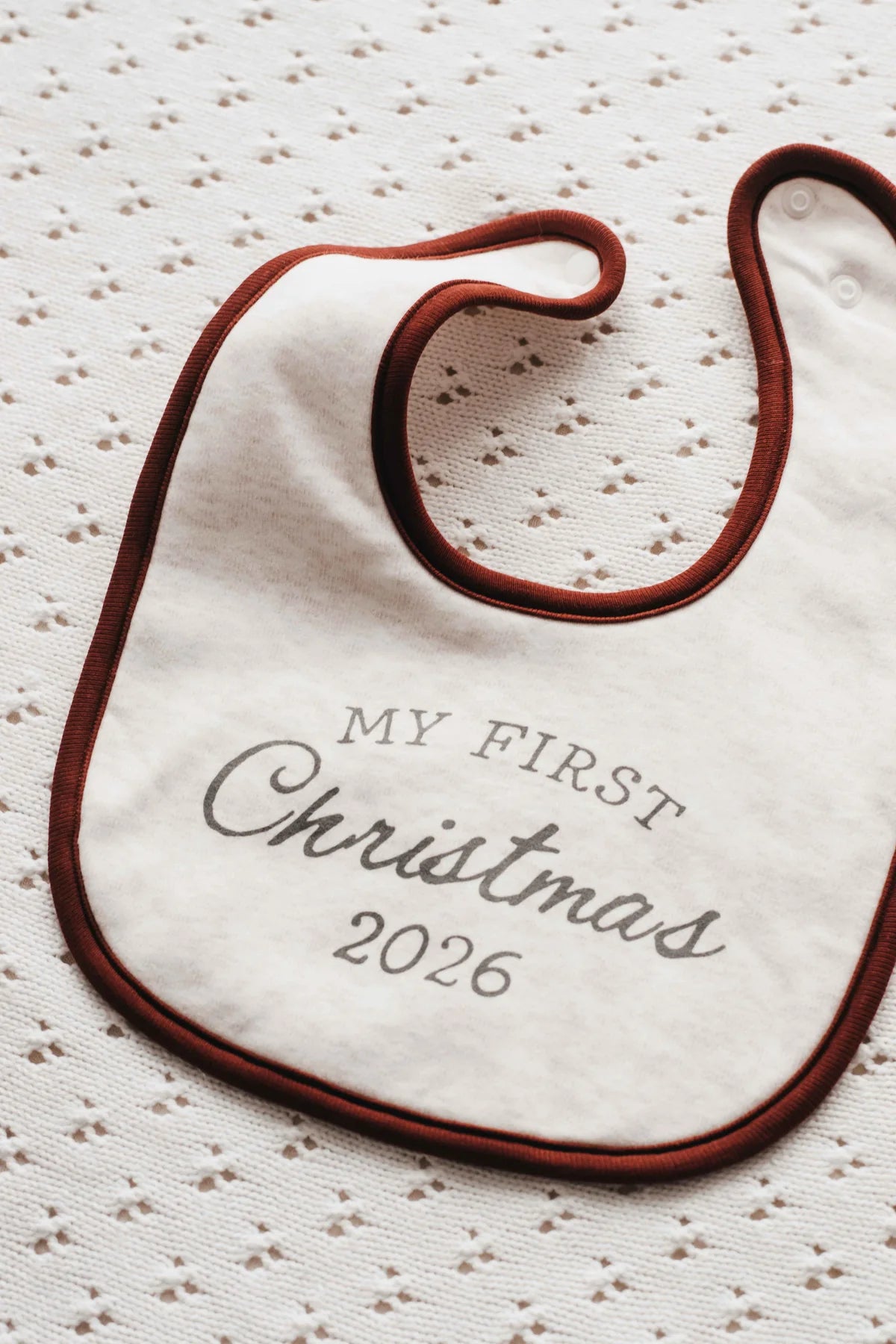 Bencer & Hazelnut ‘My First Christmas’ Bib PREORDER