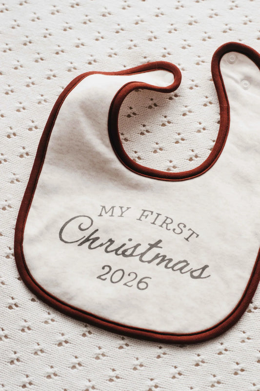 Bencer & Hazelnut ‘My First Christmas’ Bib PREORDER
