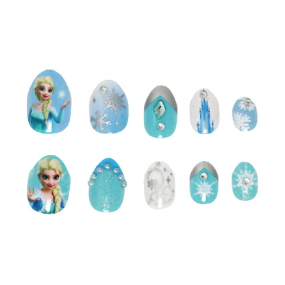 Pink Poppy Disney Frozen 3D Press On Nails