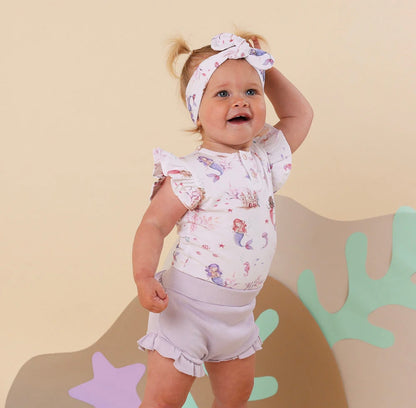 Snuggle Hunny Mermaid Short Sleeve Bodysuit
