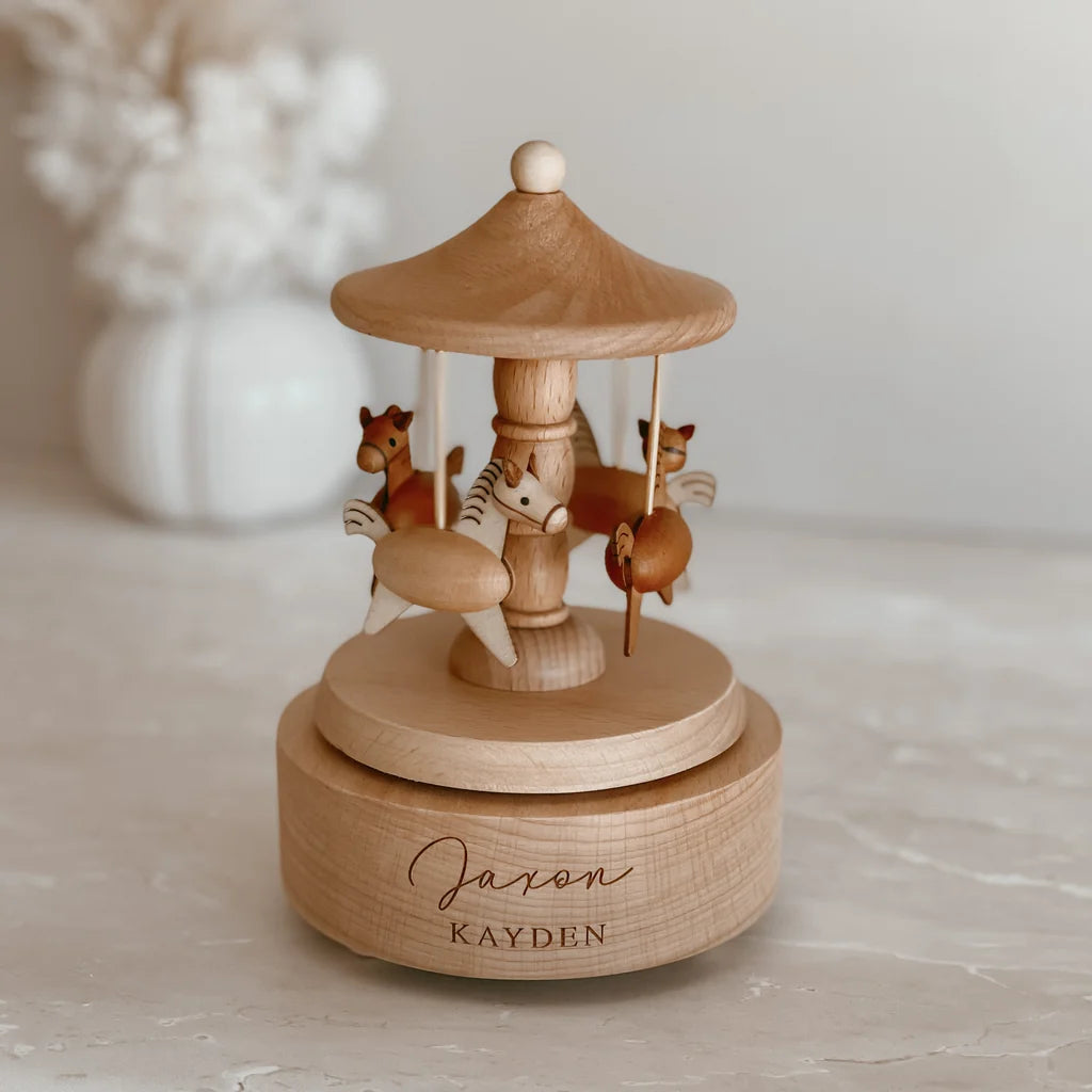 Blossom & Pear Heirloom Wooden Carousel Horse