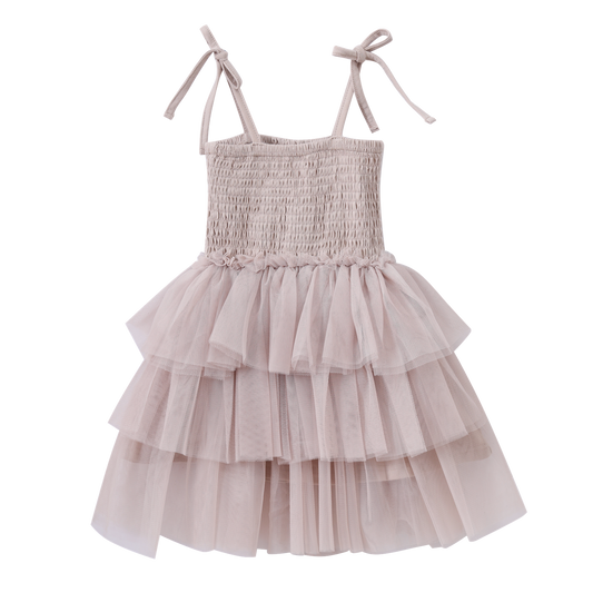 Cracked Soda Cracked Soda Harper Ruched Layered Tutu Sand
