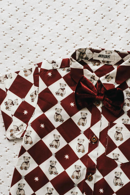 Bencer & Hazelnut Red Velvet Bow tie PREORDER
