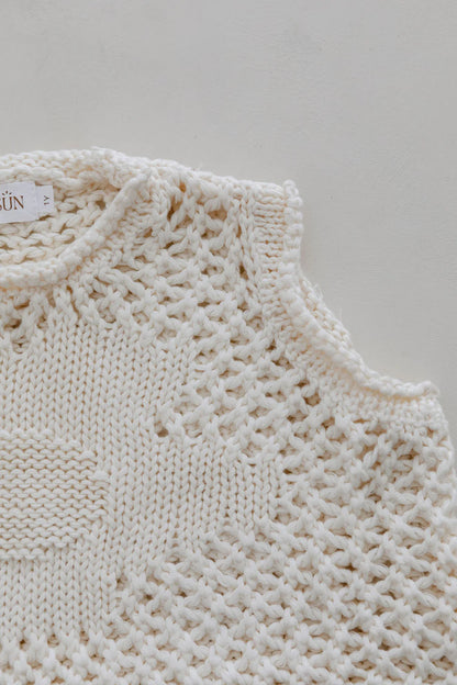 Belle & Sun Crochet Sea Dress Natural