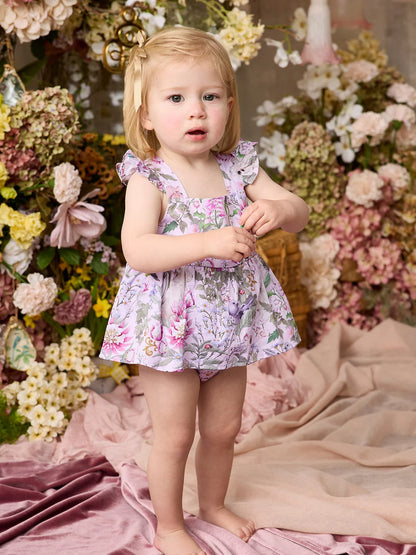 Fleur Harris ‘Heirloom Treasures’ Esme Skirt Bodysuit in Pink Multi