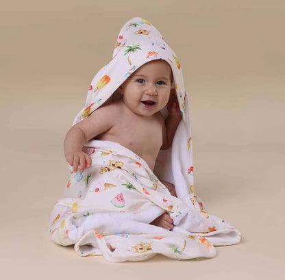 Snuggle Hunny Beach Fun Hooded Baby Towel