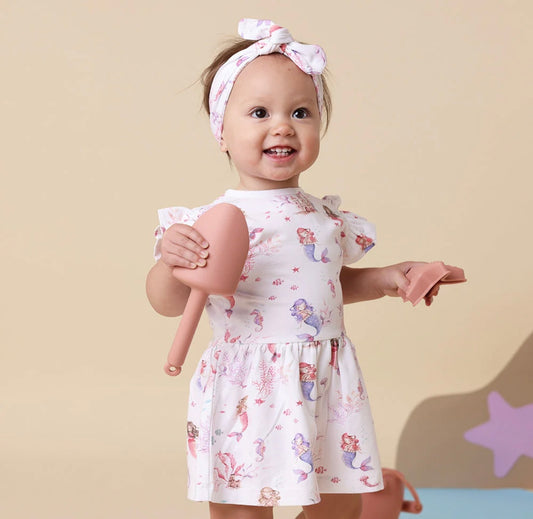 Snuggle Hunny Mermaid Short Sleeve Dress