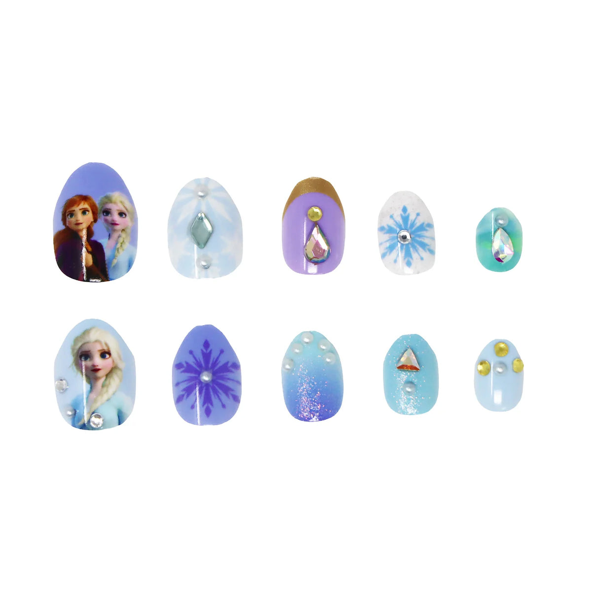 Pink Poppy Disney Frozen 3D Press On Nails