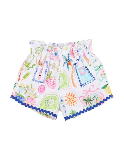 Fox & Finch Summer Vacay Ric Rac Shorts