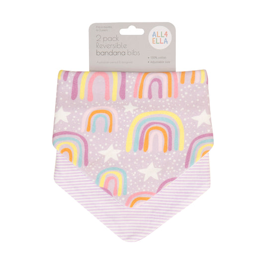 All 4 Ella Bandana Bibs 2 Pack – Various