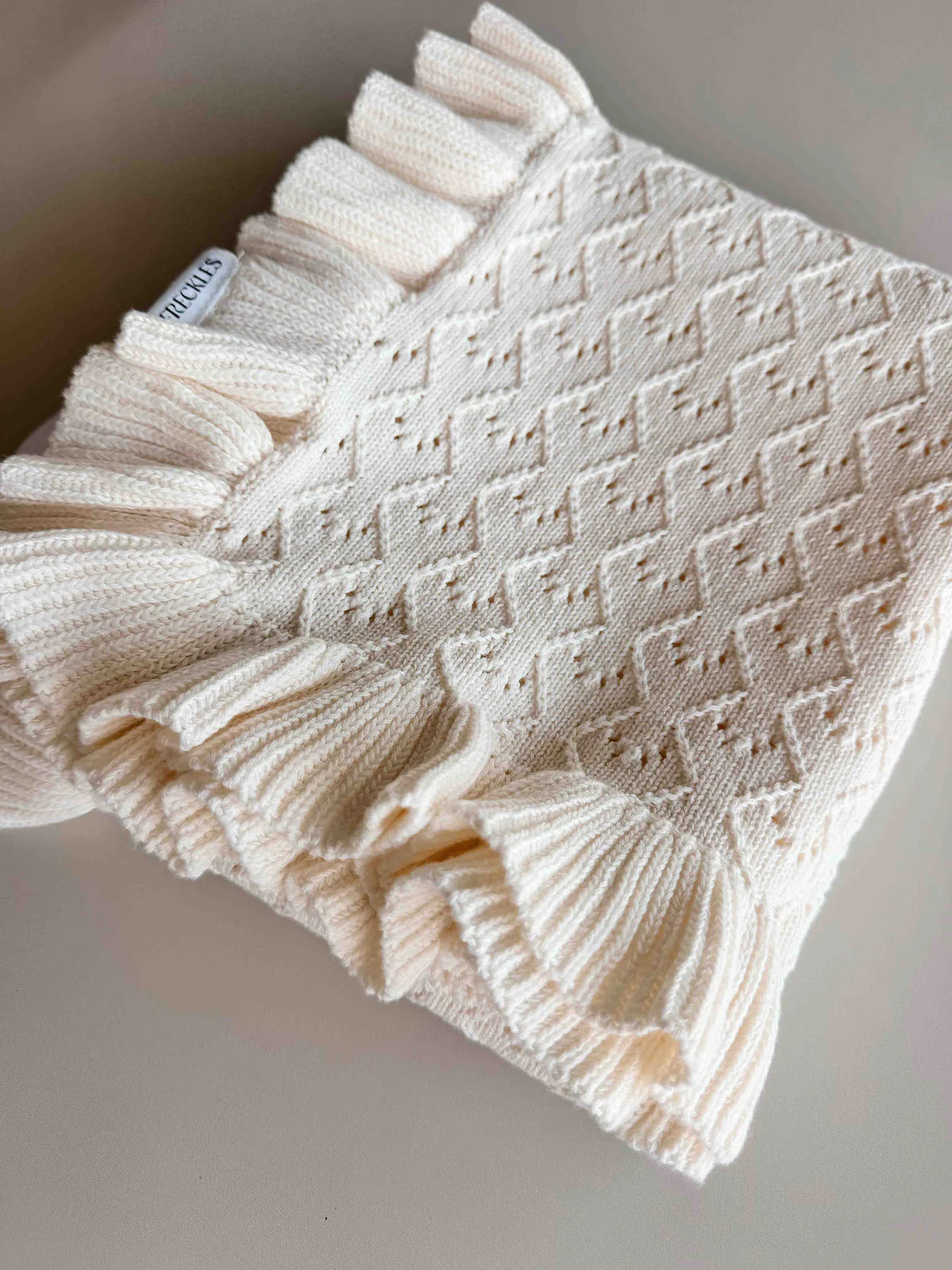 Freckles The Label Mila Pointelle Blanket Snow