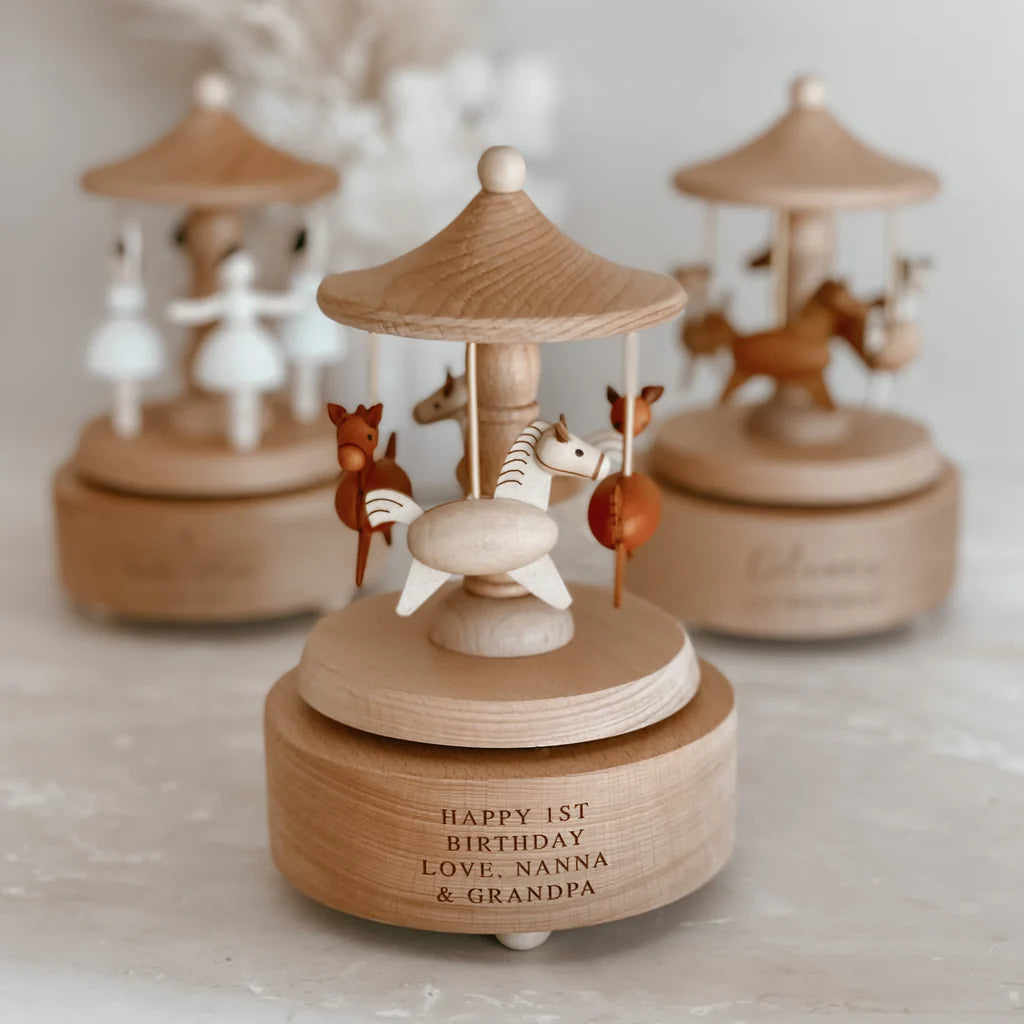 Blossom & Pear Heirloom Wooden Carousel Horse