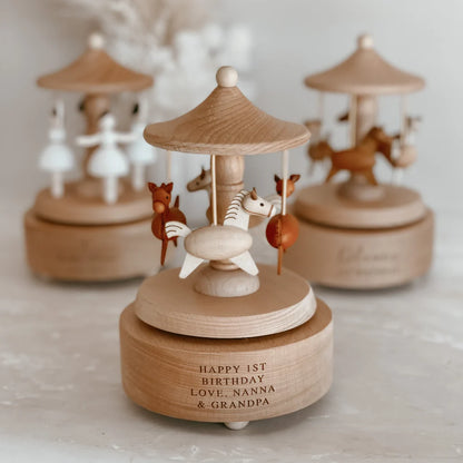 Blossom & Pear Heirloom Wooden Carousel Horse