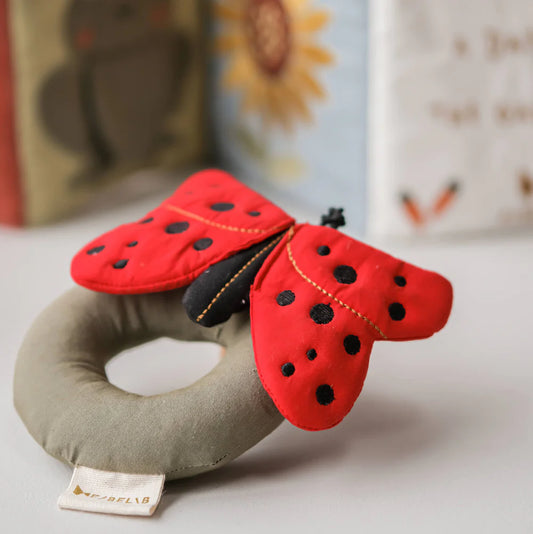Fabelab Rattle Ladybug Mars Red