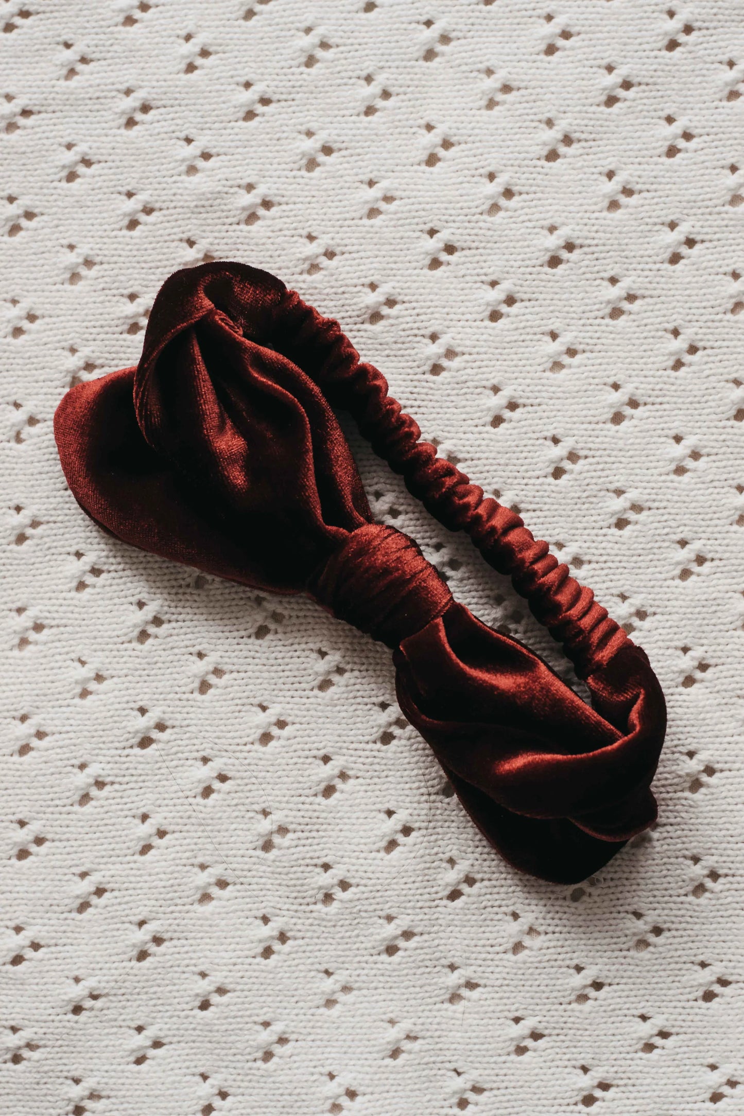 Bencer & Hazelnut Red Velvet Elastic Headband PREORDER