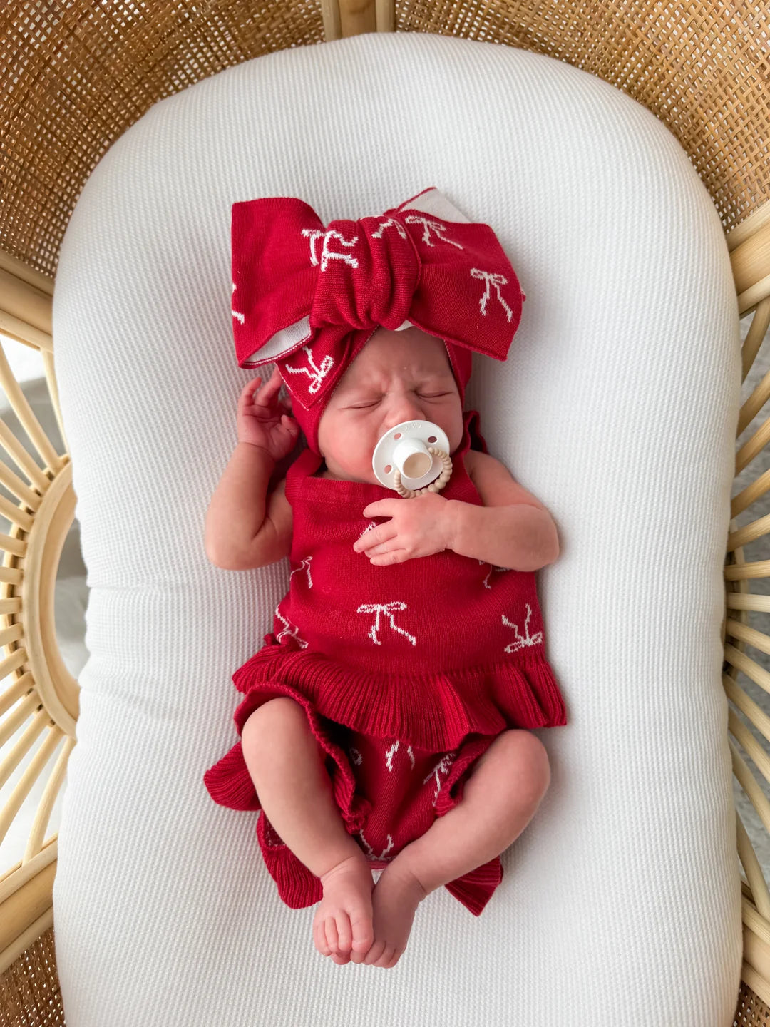 Little & Fern Knit Summer Set Rudolph Bows PRE-ORDER