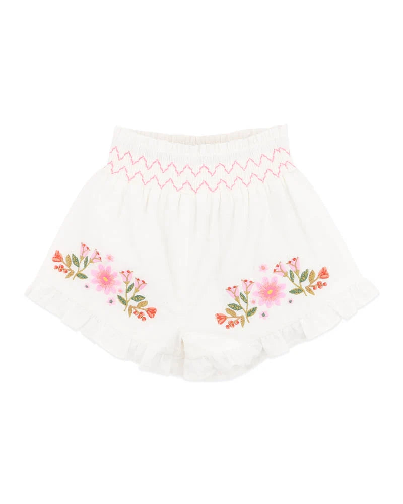 Fox & Finch Paradiso Embroidered Shorts