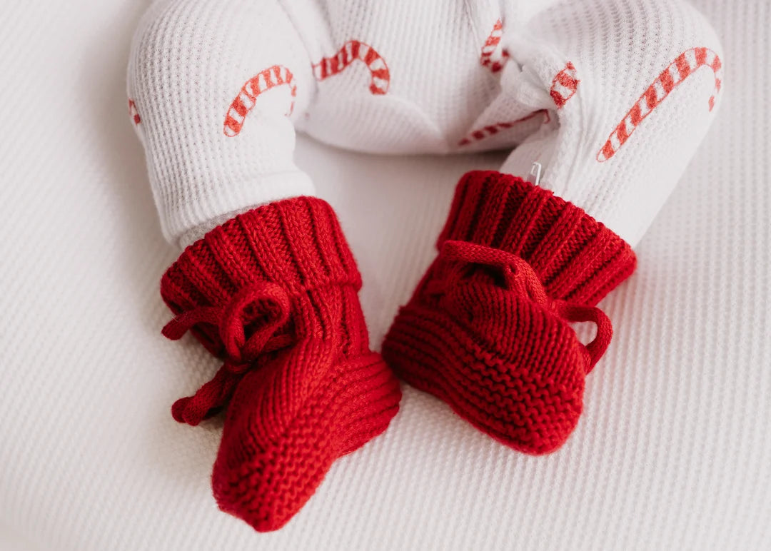Little & Fern Knitted Booties Rudolph PRE-ORDER