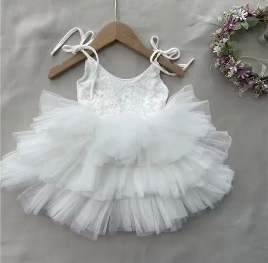 White Lace Tutu Dress
