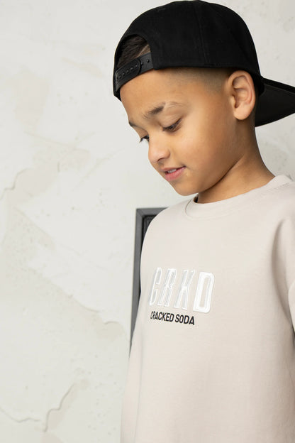 Cracked Soda Freddie CRKD Tee Pebble
