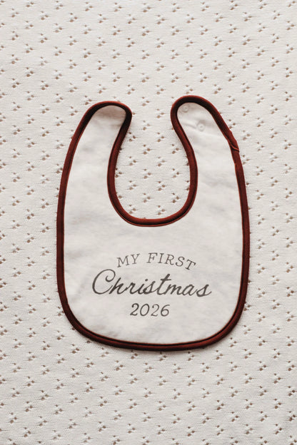 Bencer & Hazelnut ‘My First Christmas’ Bib PREORDER