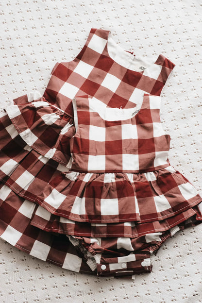 Bencer & Hazelnut Dress / Playsuit Gingham PREORDER