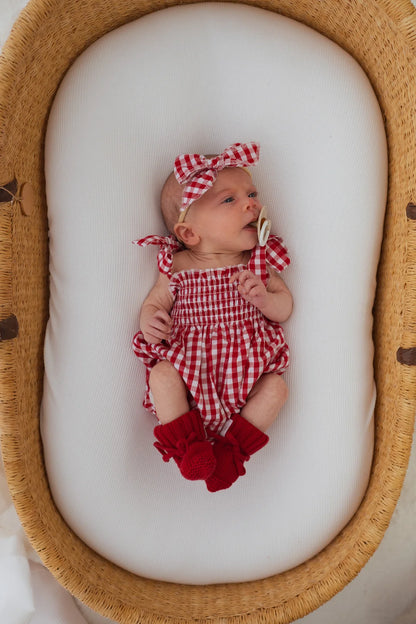 Little & Fern Knitted Booties Rudolph PRE-ORDER