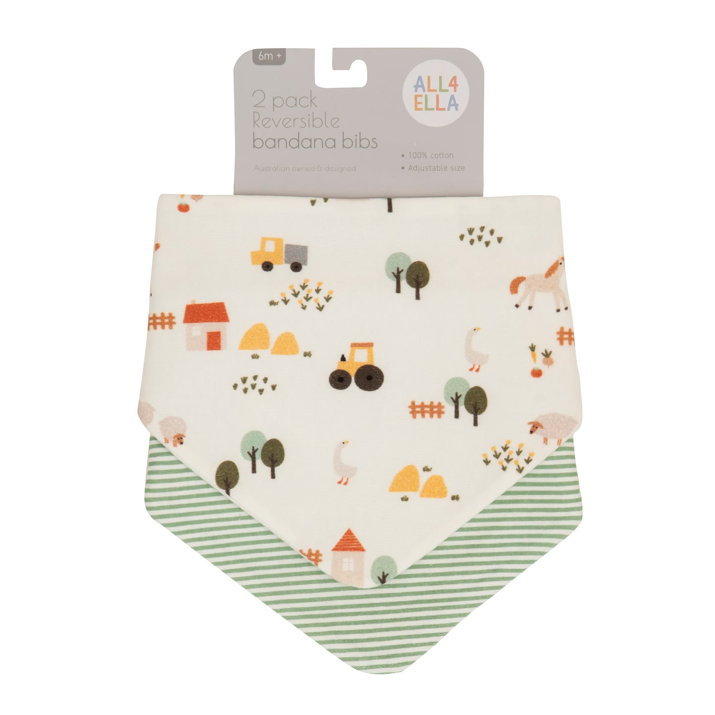 All 4 Ella Bandana Bibs 2 Pack – Various