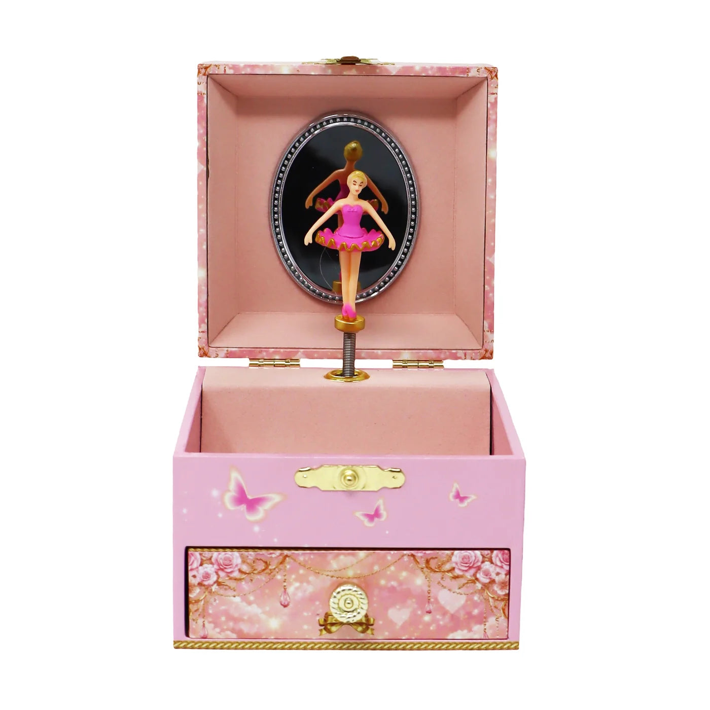 Pink Poppy Ballerina Musical Jewellery Box Small