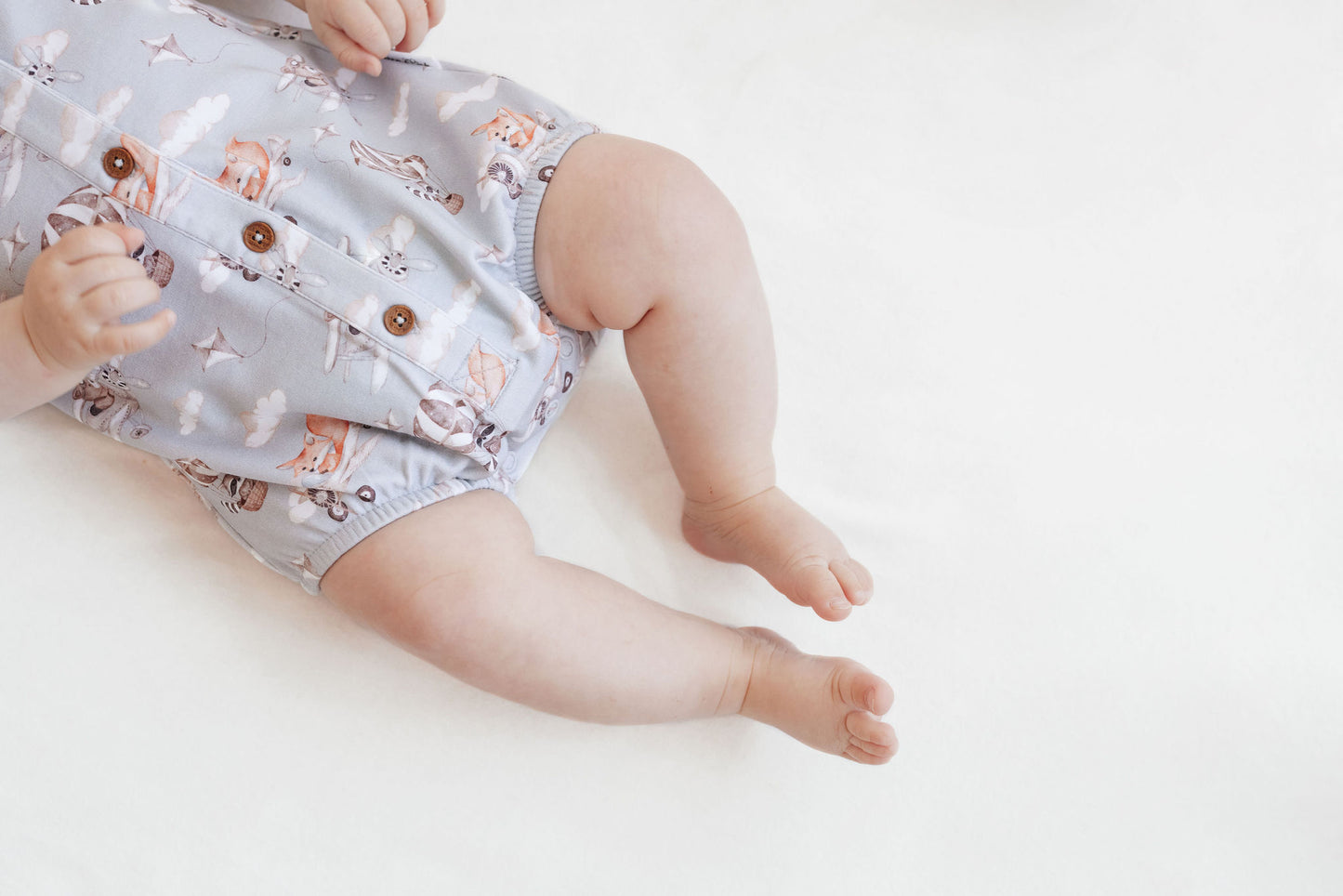 Aster & Oak Flying Friends Bubble Romper
