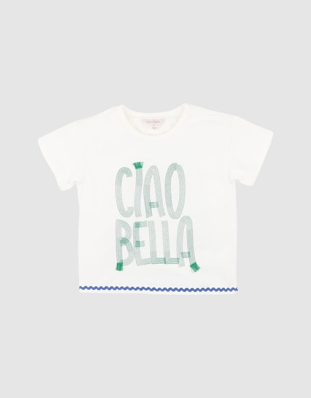 Fox & Finch Summer Vacay Ciao Bella Embroidered Tee