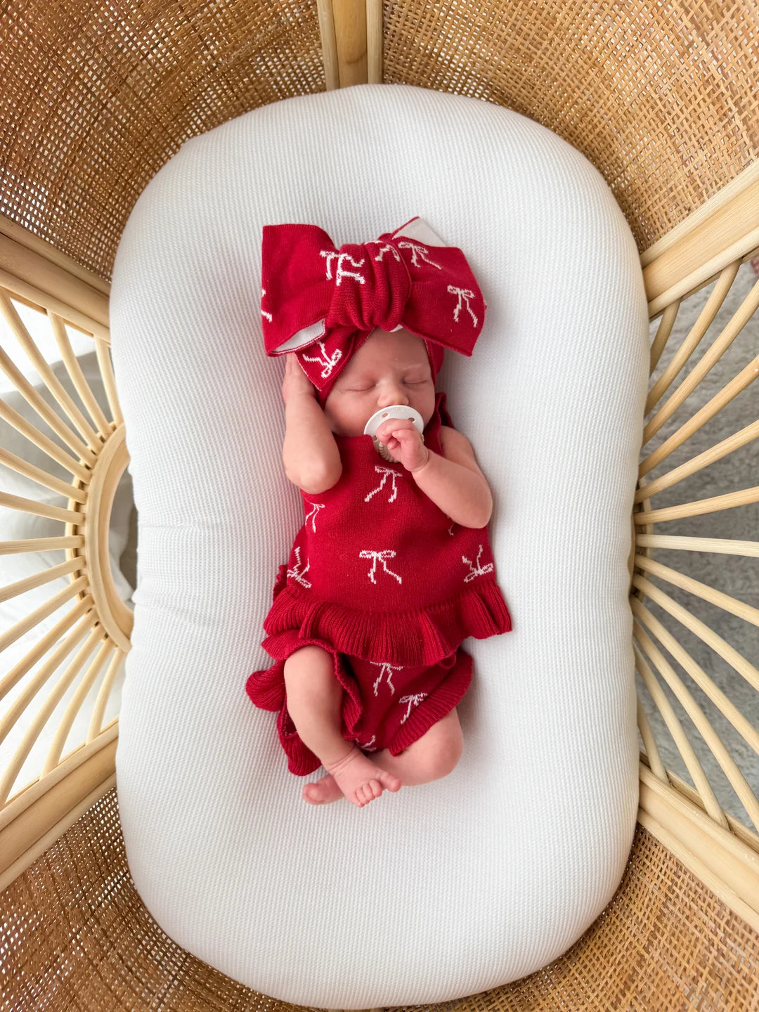 Little & Fern Knit Summer Set Rudolph Bows PRE-ORDER