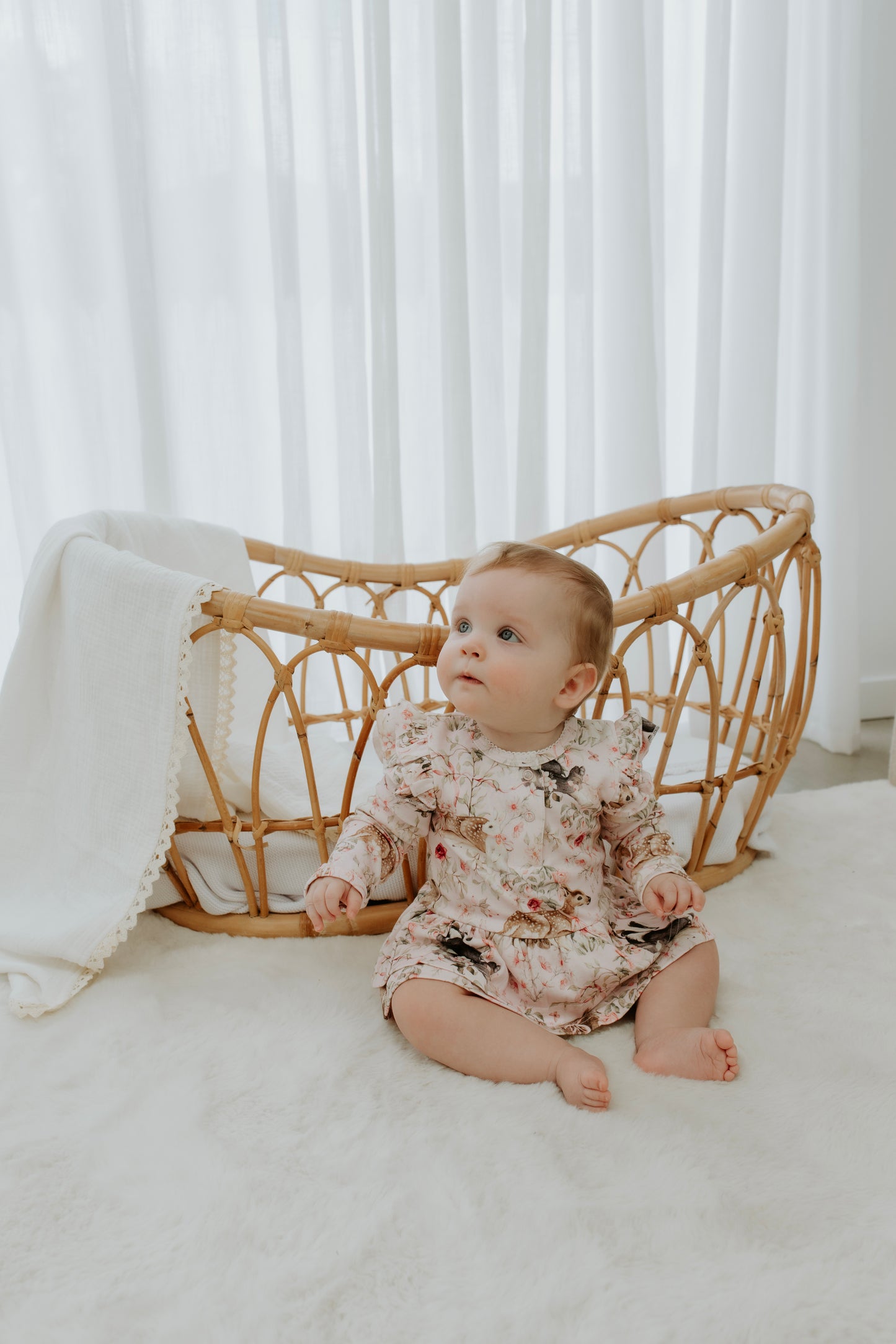 Confetti Kidz Baby Animals Bodysuit Dress