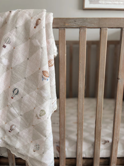 Pop Ya Tot Up & Away Fur Lined Cot Blanket